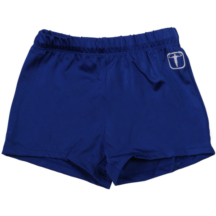 Royal Blue Men's Gymnastics Shorts - shorter-cut