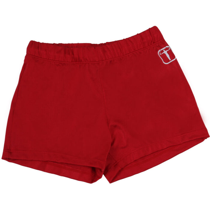 Men's Red Gymnastics Shorts - Shorter-cut